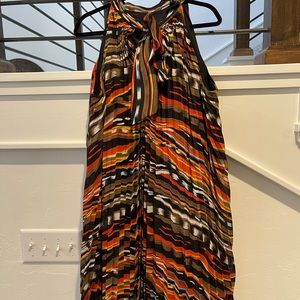 A multi color knee length dress